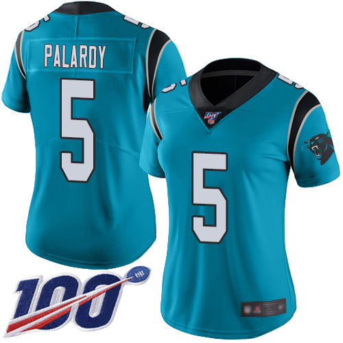 Carolina Panthers Limited Blue Women Michael Palardy Jersey NFL Football #5 100th Season Rush Vapor Untouchable